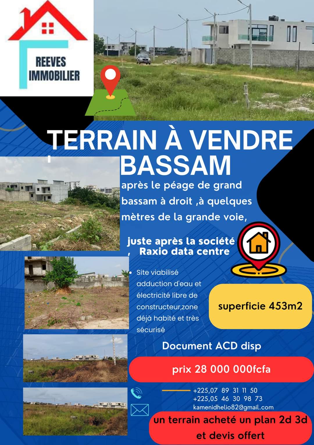 Vnainnovation:terrain en vente