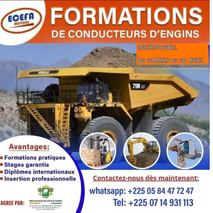 FORMATION DE CONDUCTEUR D'ENGINS