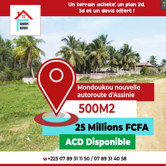 Vnainnovation:terrain en vente