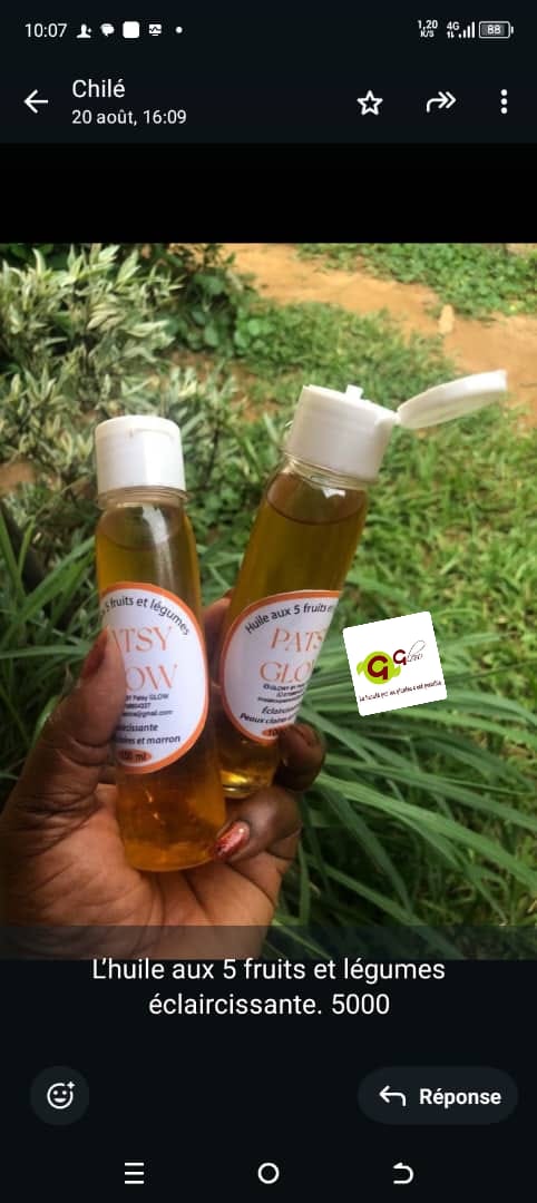 HUILE AUX 5 FRUITS ET LÉGUMES PEAUX MARRON ET CLAIRES