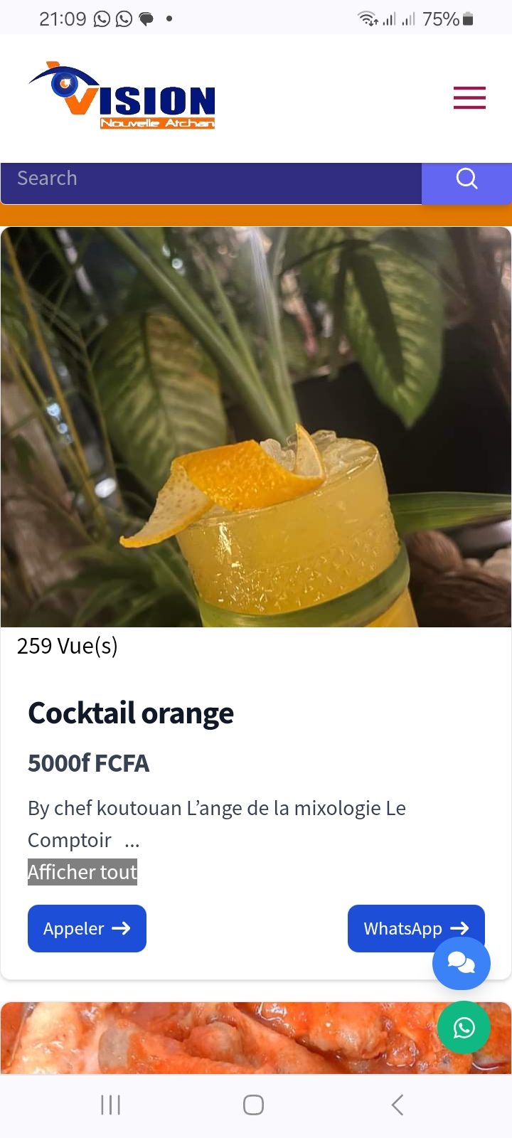Cocktail orange