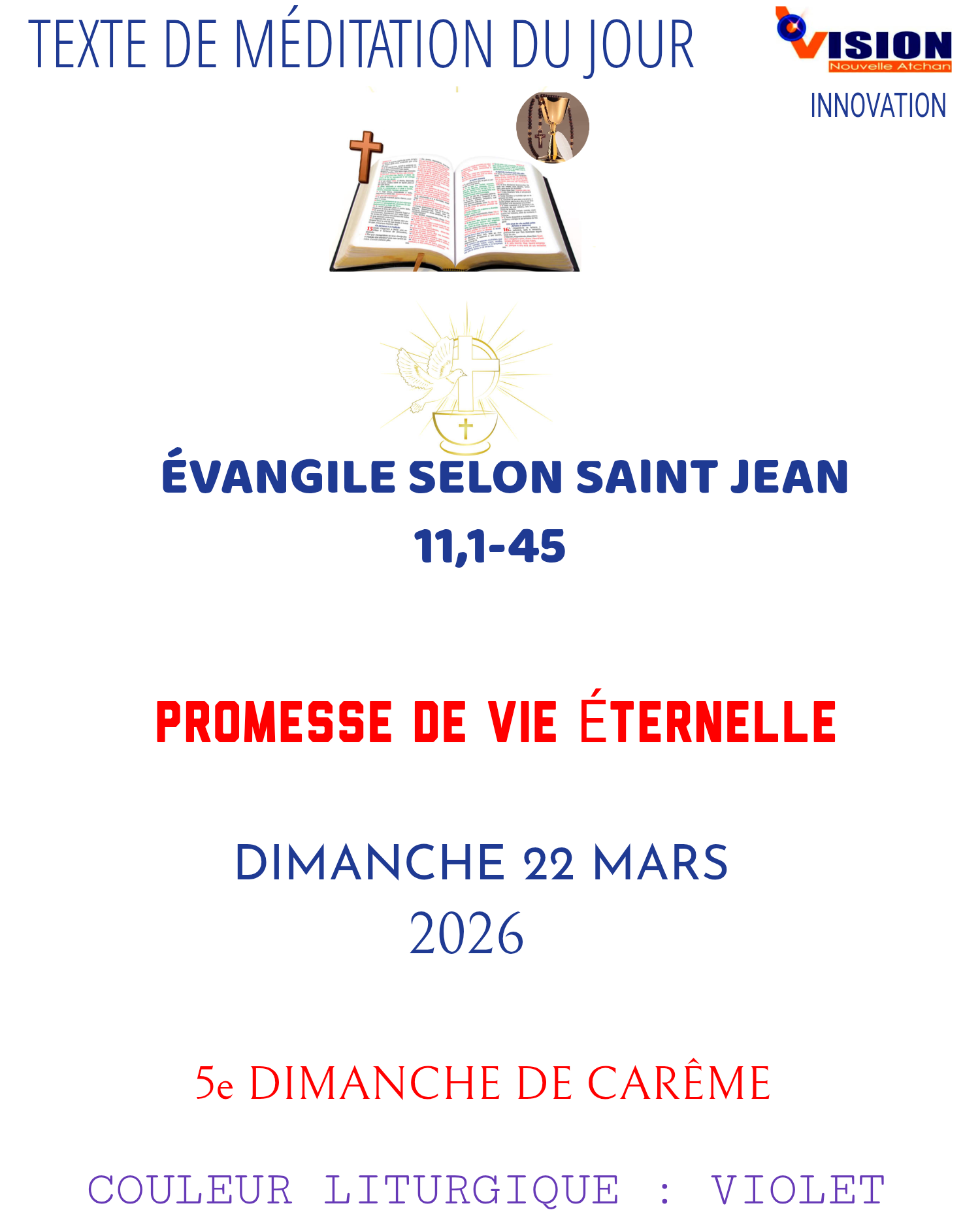 LA MÉDITATION DU JOUR
