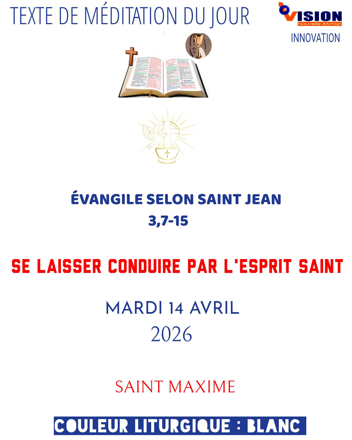 MÉDITATION DU 14 AVRIL 2026