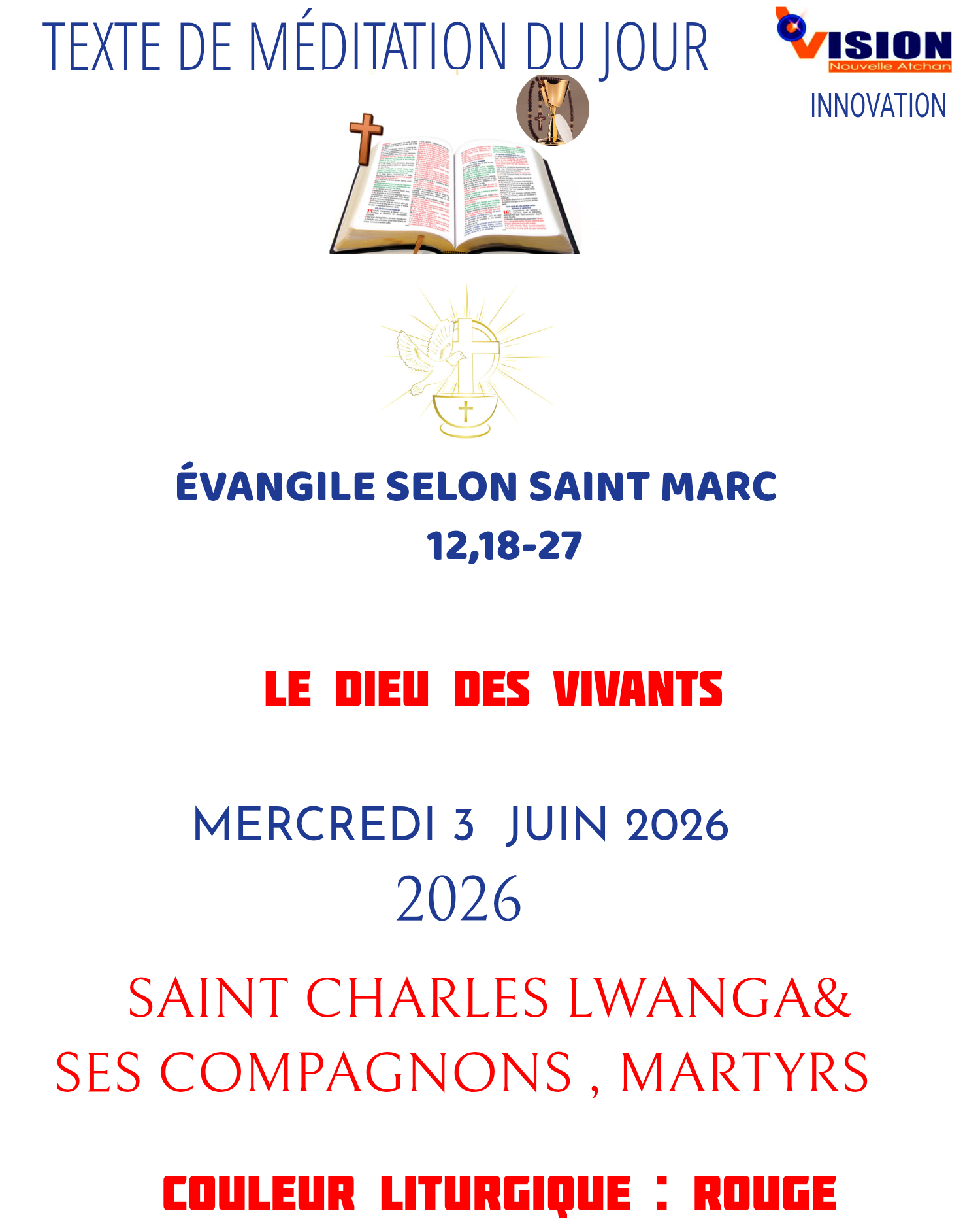MÉDITATION DU 3 JUIN 2026