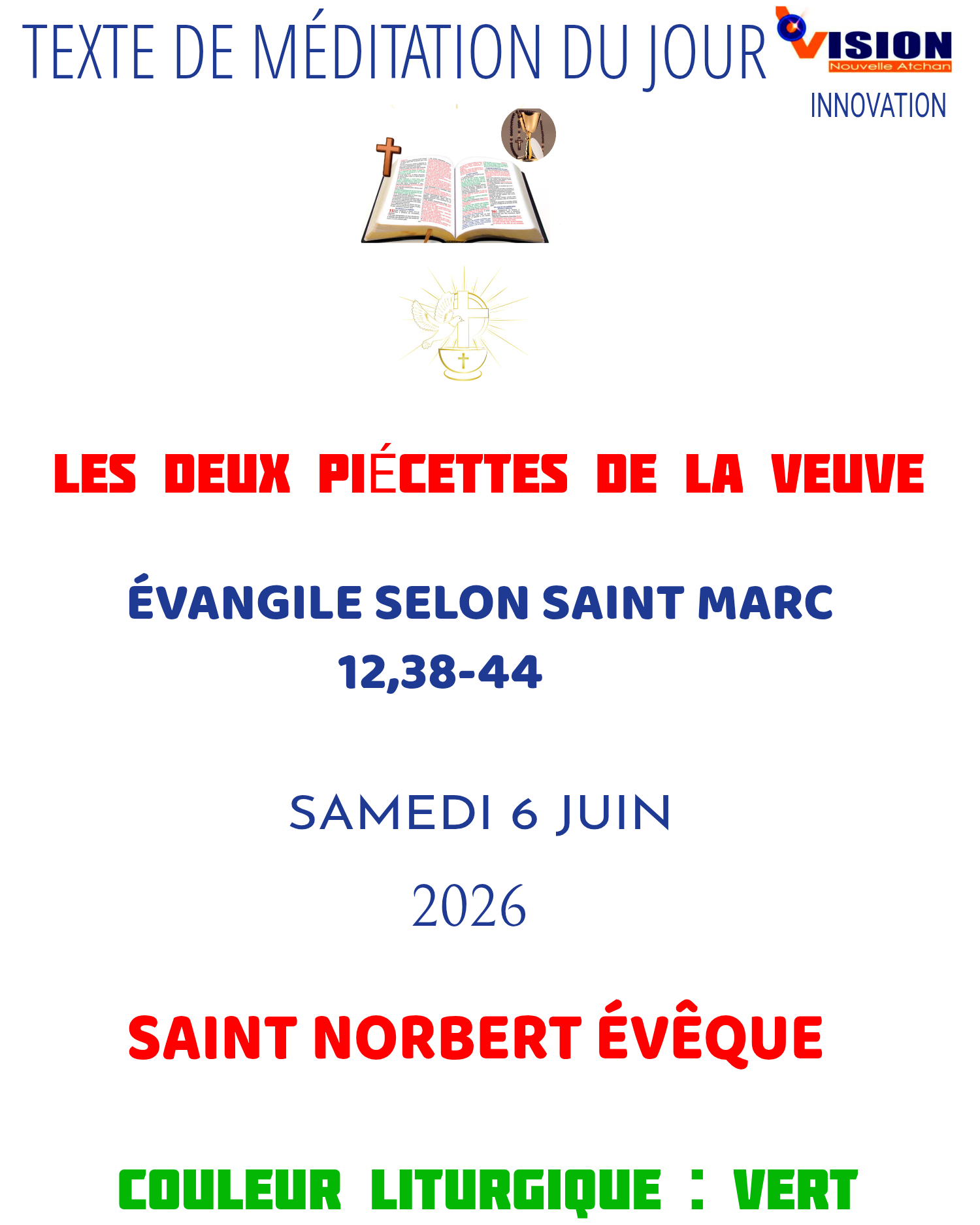 MÉDITATION DU 6 JUIN 2026